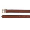 ExionPro Pre-Stretched Leather Stirrup Leathers for English Saddles Non-Stretch Vegetable Tanned Leather Stirrups 18 Numbered Holes for Precise Adjustment Stainless Steel Buckles Pair view 2