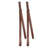 ExionPro Pre-Stretched Leather Stirrup Leathers for English Saddles Non-Stretch Vegetable Tanned Leather Stirrups 18 Numbered Holes for Precise Adjustment Stainless Steel Buckles Pair view 3
