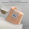 QWEASDF Portable Camping Toilet, Portable Lightweight Self-Contained Toilet, Anti-Leak Water Pump, Large Capacity Waste Tank for RV/Boat/Truck,Orange view 3