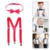 Kids Bow Tie Suspender Sets, Elasticated Clip on Braces for Childrens, 25mm Wide view 3