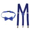 Kids Bow Tie Suspender Sets, Elasticated Clip on Braces for Childrens, 25mm Wide view 1