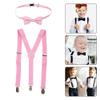 Trimming Shop Kids Bow Tie Suspender Sets, Elasticated Clip on Braces for Childrens, 25mm Wide view 3