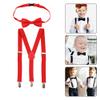 Trimming Shop Kids Bow Tie Suspender Sets, Elasticated Clip on Braces for Childrens, 25mm Wide view 3