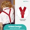 Kids Bow Tie Suspender Sets, Elasticated Clip on Braces for Childrens, 25mm Wide view 4