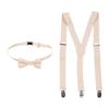 Kids Bow Tie Suspender Sets, Elasticated Clip on Braces for Childrens, 25mm Wide view 1