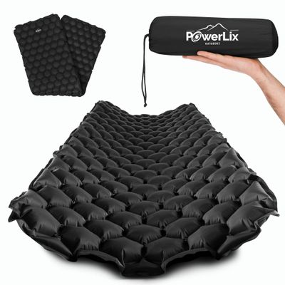 POWERLIX Ultralight Sleeping Pad for Camping with Inflating Bag Compact Lightweight Camping Mat, Outdoor Backpacking Hiking Traveling Airpad Air Mattress Sleeping Mat
