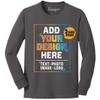 Custom T Shirt for Boys Girls Youth Add Your Text Photo Image 2 Sided Personalized Long Sleeve T-Shirt view 1