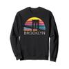 Retro New York Brooklyn Bridge Vintage City Skyline NYC NY Sweatshirt view 1