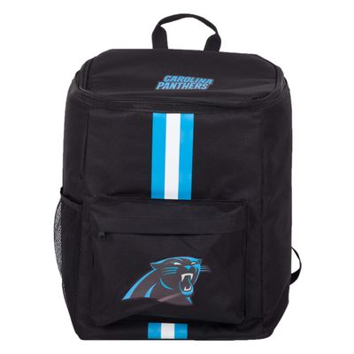 FOCO Carolina Panthers Cooler Backpack Portable Soft Sided Ice Chest Insulated Bag Holds 36 Cans - Football Gear Show Your Team Spirit with Officially Licensed Fan Gear