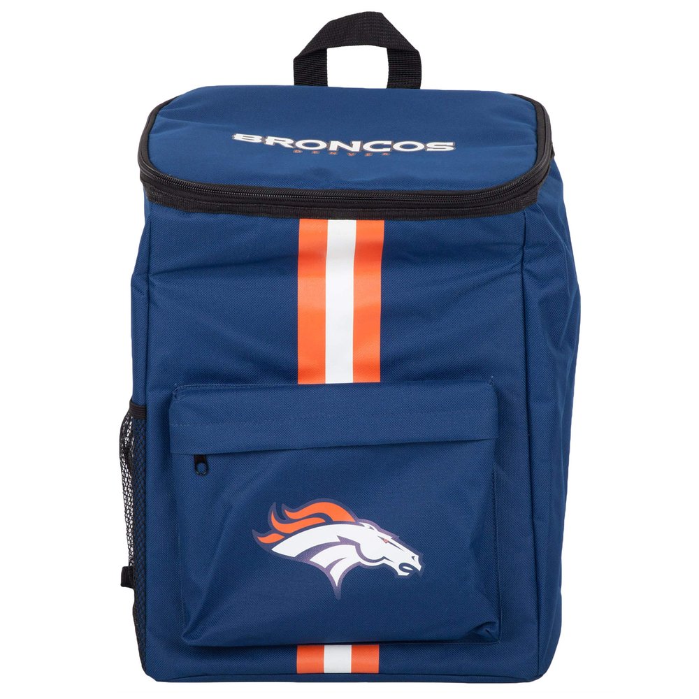 FOCO Denver Broncos Cooler Backpack  Portable Soft Sided Ice Chest  Insulated Bag Holds 36 Cans - Football Gear  Show Your Team Spirit with Officially Licensed Fan Gear