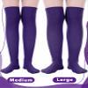 SATINIOR Women Knee Socks High Socks High Thigh Stockings for Cosplay, Halloween, Party, Daily Wear (Purple,Medium) view 3