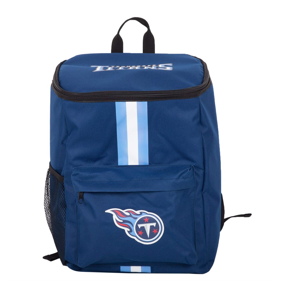 FOCO Tennessee Titans Cooler Backpack Portable Soft Sided Ice Chest Insulated Bag Holds 36 Cans - Football Gear Show Your Team Spirit with Officially Licensed Fan Gear