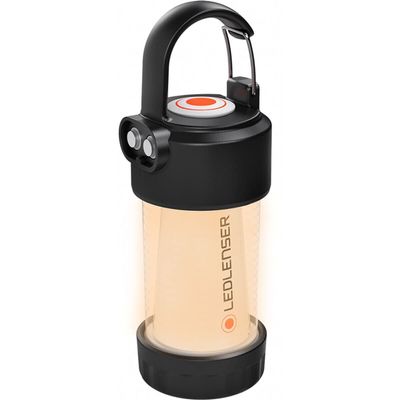 Ledlenser ML4 Warm Light Rechargeable Lantern - Black, 300 Lumens, IP66 Rated - Smart Light Headlamp & Emergency Lantern - Flexible Mount & Camping Gear Attachment