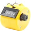 White Deer Hand Tally Counter 4 Digit Number Dual Clicker Golf Handy Convenient (Yellow) view 1