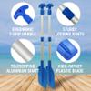 Boat Paddle Telescoping Plastic Collapsible Oar, Kayak, Jet Ski, Rafting, Mini Canoe Paddles, Tubing Floats, Rowing Safety Accessories for Kids and Adults, 2-Pack view 2