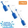 Boat Paddle Telescoping Plastic Collapsible Oar, Kayak, Jet Ski, Rafting, Mini Canoe Paddles, Tubing Floats, Rowing Safety Accessories for Kids and Adults, 2-Pack view 4