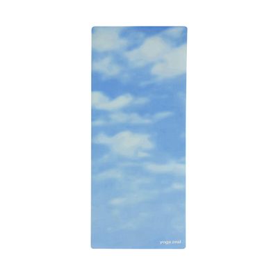 Clouds Mat - Light Blue - Yoga Mats by Yoga Zeal - Luxuriously Soft, Thick, Non-Slip, Hot Yoga Mat. Eco Printed. Designed to grip better with a sweaty yoga practice