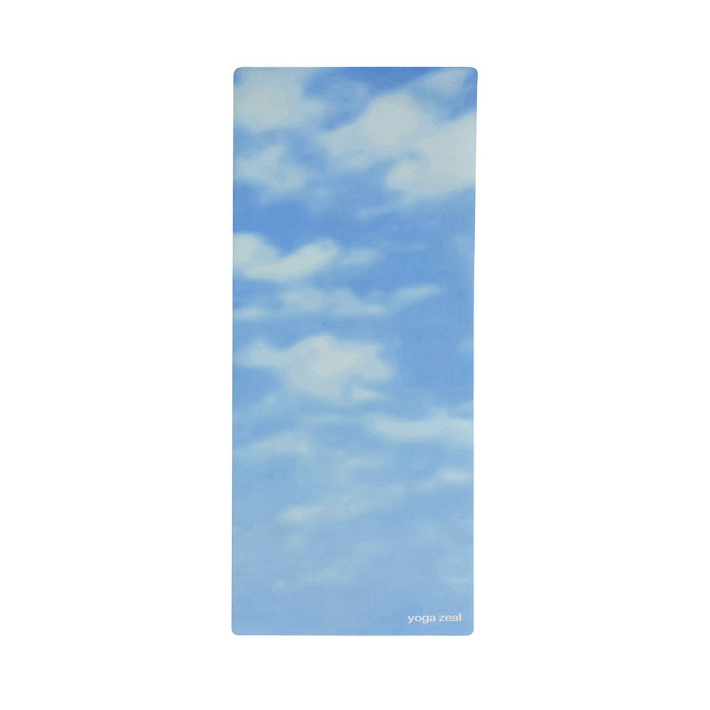 Clouds Mat - Light Blue - Yoga Mats by Yoga Zeal - Luxuriously Soft, Thick, Non-Slip, Hot Yoga Mat. Eco Printed. Designed to grip better with a sweaty yoga practice