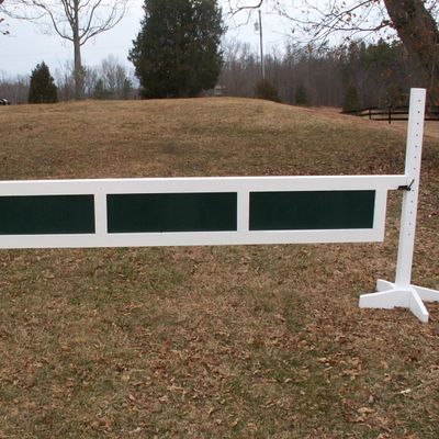 3 Panel Solid Color Gate 10ft - 24 inch Redwood Stain