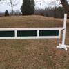 3 Panel Solid Color Gate 10ft - 24 inch Redwood Stain view 1