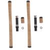 B Baosity 2 2sets/Pack Fishing Rod Handle Kit DIY Rod Building Repair Soft Cork Grip view 1