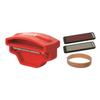 Swix Compact Edger KIT - Large Ergo Shape - Ski and Snowboard Side Edge Tool - 80mm File - Medium Diamond and Abrasive Stone, red, Hand held view 1