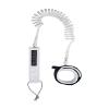 Mystic SUP Coiled Leash 2021-8ft or 10ft - White 210151 10 Foot view 1