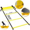 OFYDNR Agility Ladder, Speed Training Equipment Set, 12 Rung 20Ft Agility Ladder, 12 Disc Cones, 4 Steel Stakes, Resistance Parachute with Carry Bag for Soccer Basketball Football Footwork Sports view 2