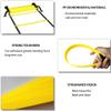 OFYDNR Agility Ladder, Speed Training Equipment Set, 12 Rung 20Ft Agility Ladder, 12 Disc Cones, 4 Steel Stakes, Resistance Parachute with Carry Bag for Soccer Basketball Football Footwork Sports view 3