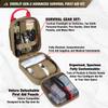EVERLIT Survival Upgraded Survival First Aid Kit Emergency Gear Trauma Kit with 1000D Nylon Laser Cut Tactical EMT Pouch for Outdoor, Camping, Hunting, Hiking, Earthquake, Home, Office (Coyote Brown) view 2
