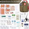 EVERLIT Survival Upgraded Survival First Aid Kit Emergency Gear Trauma Kit with 1000D Nylon Laser Cut Tactical EMT Pouch for Outdoor, Camping, Hunting, Hiking, Earthquake, Home, Office (Coyote Brown) view 3