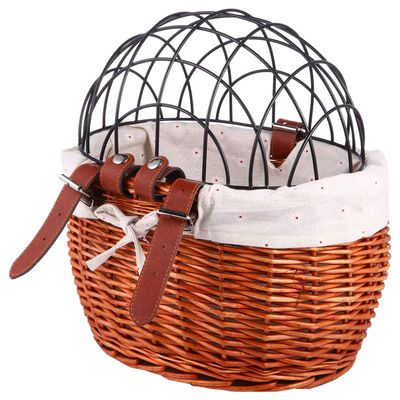 Bicycle Basket Front Storage Carrier Seat Basket Pet Bag for Bike Bag for Cycling Cycling Front Carrier Removable Removable