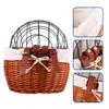 Bicycle Basket Front Storage Carrier Seat Basket Pet Bag for Bike Bag for Cycling Cycling Front Carrier Removable Removable view 4