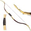 ZSHJGJR Archery Traditional Longbow Handmade 20-40lbs Recurve Bow One-Piece Hunting Bow Horse Bow for Outdoor Shooting Target Practice (Coffee, 20lbs) view 1