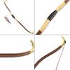 ZSHJGJR Archery Traditional Longbow Handmade 20-40lbs Recurve Bow One-Piece Hunting Bow Horse Bow for Outdoor Shooting Target Practice (Coffee, 20lbs) view 4
