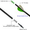 Zhao.Fu 29 Inch Carbon Arrow Practice Hunting Arrows Spine 400 with Removable Tips for Archery Compound & Recurve & Traditional Bow (12 Pcs) view 2
