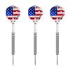 Dartfellas 24g 90% Tungsten American Flag Stars & Stripes Patriot X Steel Tip Dart Set, Red White & Blue, Flights & Shafts Included (2 Sets Each), w/Travel Case, 24 Grams view 3