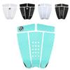 5 Piece EVA Surfboard Deck Traction Pads with Kicker for Stomp Skimboards, Surf Boards, Funboard, Fish Board/Aqua Blue Black White view 1