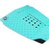 5 Piece EVA Surfboard Deck Traction Pads with Kicker for Stomp Skimboards, Surf Boards, Funboard, Fish Board/Aqua Blue Black White view 2