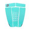 5 Piece EVA Surfboard Deck Traction Pads with Kicker for Stomp Skimboards, Surf Boards, Funboard, Fish Board/Aqua Blue Black White view 4