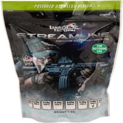 0.40g Airsoft BBS for Outdoor Field White High FPS Performance 2500 Rounds (0.40g/ 2500 Rd) Made in Taiwan-Outdoor Field Compliant