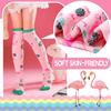 ANTSANG Kids Girls Knee High Socks Long Boot Crazy Silly Fun Gift Cute Tall Animal Socks for Child 6 Pairs Stocking Stuffers Gifts for 10 Year Old Girls Birthday Gifts Ideas (Flamingo) view 2