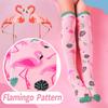 ANTSANG Kids Girls Knee High Socks Long Boot Crazy Silly Fun Gift Cute Tall Animal Socks for Child 6 Pairs Stocking Stuffers Gifts for 10 Year Old Girls Birthday Gifts Ideas (Flamingo) view 3