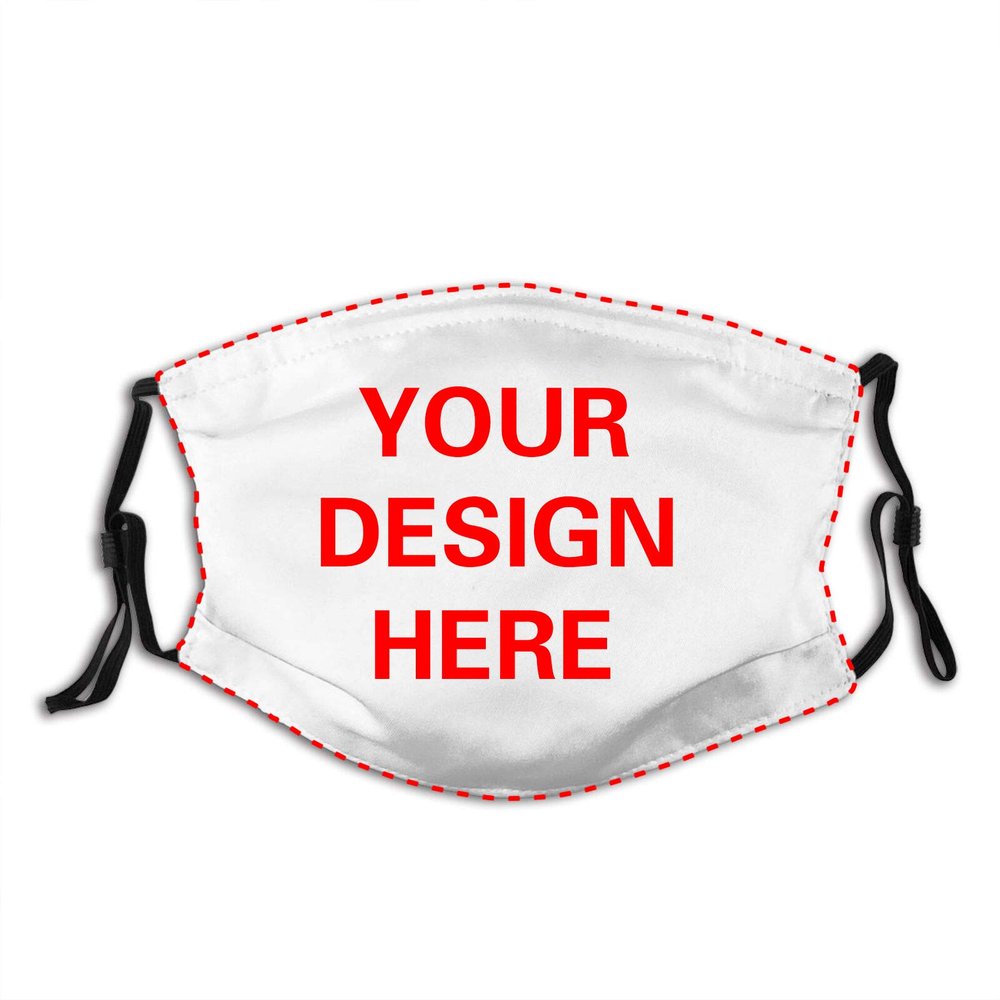 Anycolortrading 1-500PCS Custom Text Image Unisex Face Mask Mouth Cover Personalized Reusable Neck Gaiter Washable Bandana Balaclava For Sports Outdoor