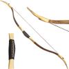 ZSHJGJR Archery Traditional Longbow Handmade 20-40lbs Recurve Bow One-Piece Hunting Bow Horse Bow for Outdoor Shooting Target Practice (Brown, 35lbs) view 1