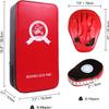SEISSO 2 Pcs Taekwondo Kickboxing Pads + 2 Pcs Punching Mitts for Karate Training Target Thai Pads Punching Kit Kick Punch Pad Kicking Strike Shield MMA Martial Art for Men Women Gym view 2