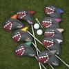 AIMSHARK Coloring Golf Iron Covers/9pcs Set/Golf Head Covers (Black Set) view 4