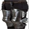ARTIZANSTORE Gothic Leg Guard Armor Roman Spartan Set Silver - One Size view 3