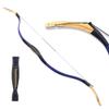 ZSHJGJR Archery Traditional Longbow Handmade 20-40lbs Recurve Bow One-Piece Hunting Bow Horse Bow for Outdoor Shooting Target Practice (Blue, 35lbs) view 1