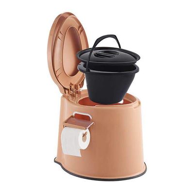 QWEASDF Portable Toilet, Camping Potty, Compact Indoor & Outdoor Commode, for Camping, RV, Boat & More, with Detachable Inner Bucket Lightweight Outdoor Indoor Toilet